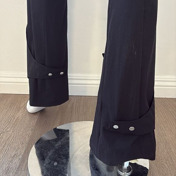 Heliot Emil Moraine Slim Fit Bootcut Trouser Pant Snap Cuff Zipper Details DK 36 - Picture 9 of 14